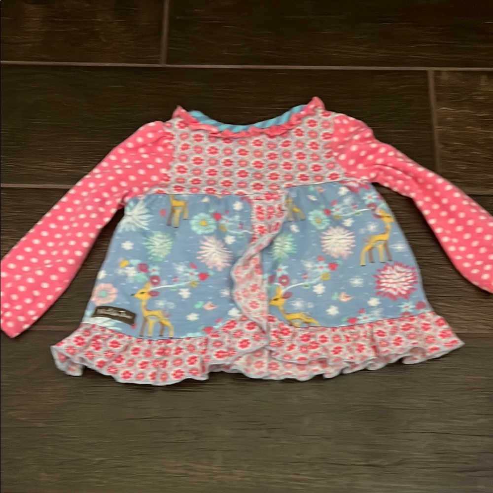 Matilda Jane Pink and Blue Pajama Set with Ruffled Details - Picture 8 of 8